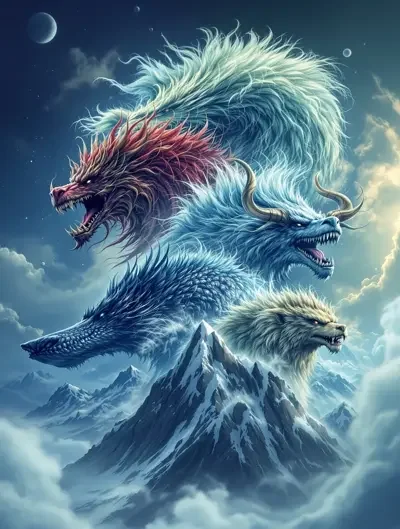 山海经异兽 神话改编 高清海报